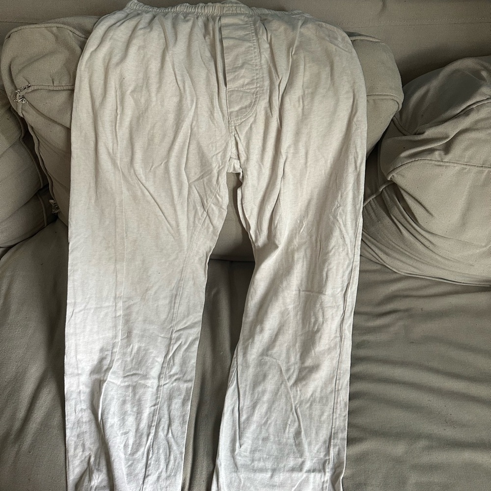 Men's cream Joe Boxer Pajama Pants Extra Small 100% cotton